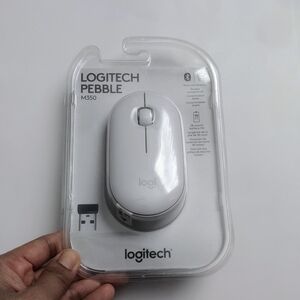 Logitech Pebble M350 Wireless Mouse - White- NEW